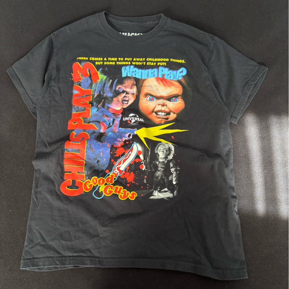 Universal Studios Black Child's Play Graphic Tee